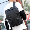 Image of Otto Faux Leather Travel Backpack for Men