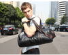 Image of Shub-02 Faux Leather Gym-Travel Duffel Handbag by Wolph