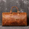 Image of The Edler Retro Cowhide Shoulder Duffel Travel Bag by Wolph