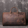 Image of The Edler Retro Cowhide Shoulder Duffel Travel Bag by Wolph