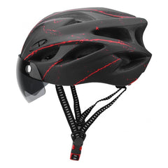 Universal Bike Cycling Helmet with Integrated Visor for Men-Women