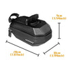 Image of Hard Shell Rear Cycling Storage Pannier with Waterproof Leather Coating