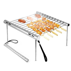 LightGrill Portable Outdoor Travel Stainless Steel BBQ Grill