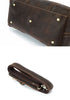 Image of Otto Vintage-style Leather Weekender Duffel Bag by Wolph