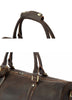 Image of Otto Vintage-style Leather Weekender Duffel Bag by Wolph