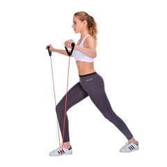 Home Workout Resistance Stretch Band Tubes with Handle