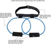 Image of Home Workout Leg Glute Stretch Bands with Waist + Toe Strap