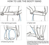 Image of Home Workout Leg Glute Stretch Bands with Waist + Toe Strap