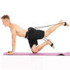 Image of Home Workout Leg Glute Stretch Bands with Waist + Toe Strap