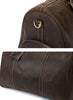 Image of Otto Vintage-style Leather Weekender Duffel Bag by Wolph