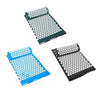 Image of Flat Acupuncture Massage Mat + Pillow for Back Pain Stress Yoga Relief