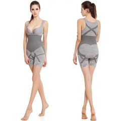 Charcoal Full Body-shaping Waist Cincher Body Suits