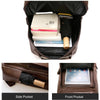 Image of NUC Mens Faux Leather Travel Backpack for Men by Wolph