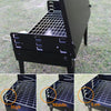 Image of CGX Portable Outdoor Foldable Stainless Steel Charcoal BBQ Grill