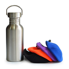 500ml Stainless Steel Sports Flask with Neoprene Travel Sleeve