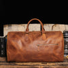 Image of The Edler Retro Cowhide Shoulder Duffel Travel Bag by Wolph