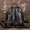 Image of Ohja Wax Embossed Leather Travel Backpack by Wolph