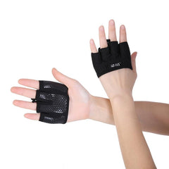 Unisex Fingerless Silicon Anti-slip Sports Gloves Gloves
