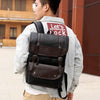 Image of Retro 15.6inch Laptop Travel Backpack for Men