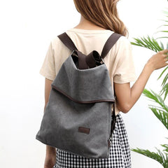 Vintage Canvas Travel Backpack for Women
