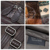 Image of Leather Patchwork Travel Day Laptop Backpack for Women