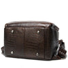 Image of Leather Patchwork Travel Day Laptop Backpack for Women
