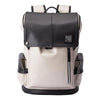 Image of Anti-theft Waterproof Faux Leather Travel Backpack with USB Port for Men