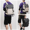 Image of Anti-theft Waterproof Faux Leather Travel Backpack with USB Port for Men