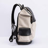 Image of Anti-theft Waterproof Faux Leather Travel Backpack with USB Port for Men