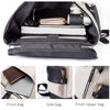Image of Anti-theft Waterproof Faux Leather Travel Backpack with USB Port for Men