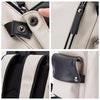 Image of Anti-theft Waterproof Faux Leather Travel Backpack with USB Port for Men