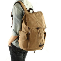 Canvas Anti-theft Travel Backpack for Boys & Girls
