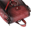 Image of Retro CowHide Leather Travel Day Pack for Women