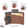 Image of Men's Pure Leather Trifold Wallet by Wolph