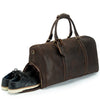 Image of Otto Vintage-style Leather Weekender Duffel Bag by Wolph