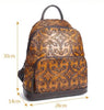 Image of Ohja Wax Embossed Leather Travel Backpack by Wolph