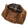 Image of Otto Vintage-style Leather Weekender Duffel Bag by Wolph