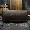 Image of Otto Vintage-style Leather Weekender Duffel Bag by Wolph