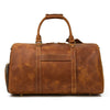 Image of Otto Vintage-style Leather Weekender Duffel Bag by Wolph