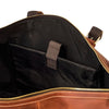 Image of Otto Vintage-style Leather Weekender Duffel Bag by Wolph