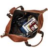 Image of Otto Vintage-style Leather Weekender Duffel Bag by Wolph