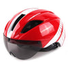 Image of AeroX Bicycle Racing Helmet with Integrated Visor for Men-Women